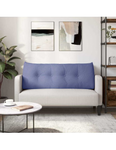 Cuscino per Schiena Blu jeans 120 x 24 x 50 cm Tessuto