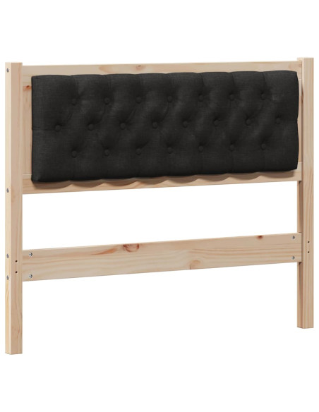 Testiera Altro Marrone e nero 100 cm Legno di pino massello