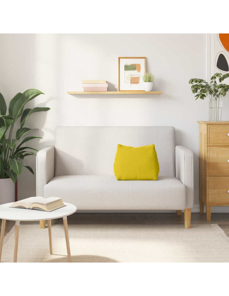 Cuscino per Schiena Giallo 45 x 20 x 35 cm Tessuto in Cords