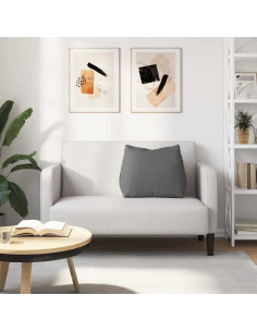 Cuscino per Schiena Grigio scuro 60 x 20 x 50 cm Tessuto