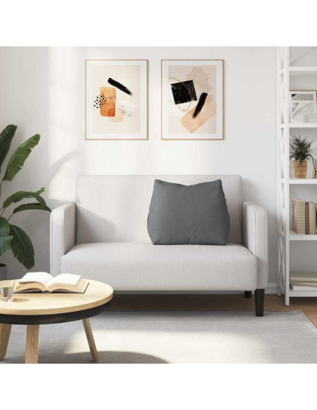 Cuscino per Schiena Grigio scuro 60 x 20 x 50 cm Tessuto