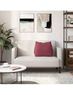 Cuscino per Schiena Rosso Vino 60 x 20 x 50 cm Tessuto