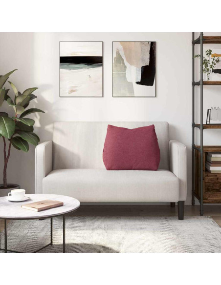 Cuscino per Schiena Rosso Vino 60 x 20 x 50 cm Tessuto