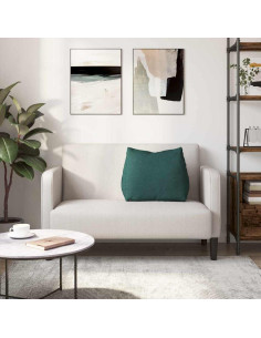 Cuscino per Schiena Verde Scuro 60 x 20 x 50 cm Tessuto