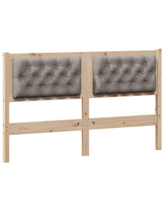 Testiera Altro Marrone e taupe 140 cm Legno di pino massello