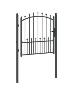 Cancello della recinzione con punte Grigio 100 x 100 cm