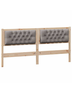 Testiera Altro Marrone e taupe 180 cm Legno di pino massello