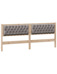 Testiera Altro Marrone e taupe 200 cm Legno di pino massello