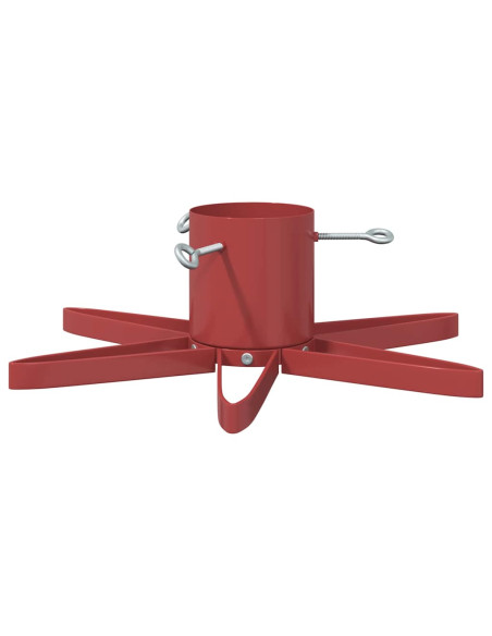 Supporto per Albero di Natale Rosso 49 x 49 x 15,5 cm Acciaio