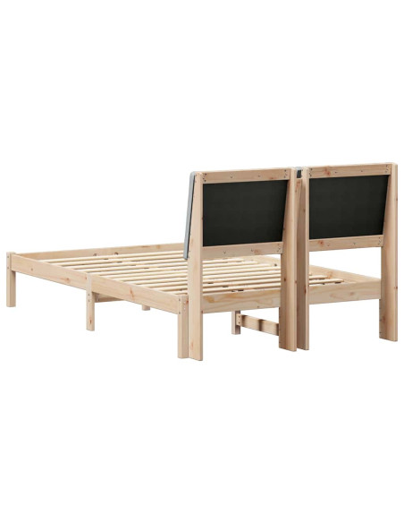 Struttura del Letto Marrone e grigio chiaro 120 x 190 cm