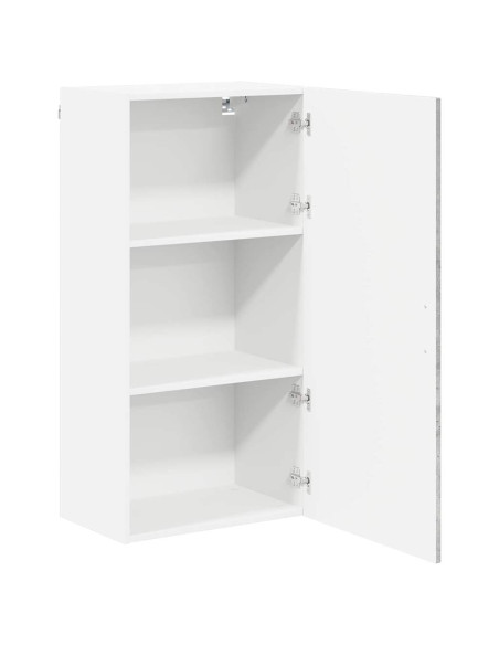 Pensile cucina con lo scaffale Grigio cemento 50 x 31 x 100 cm