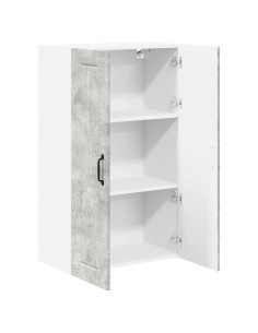 Pensile cucina con lo scaffale Grigio cemento 60 x 31 x 100 cm