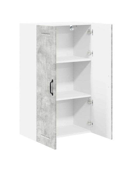 Pensile cucina con lo scaffale Grigio cemento 60 x 31 x 100 cm