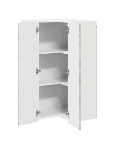 Pensile cucina con lo scaffale Grigio cemento 57 x 57 x 100 cm