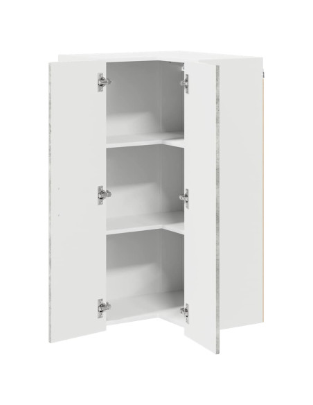 Pensile cucina con lo scaffale Grigio cemento 57 x 57 x 100 cm