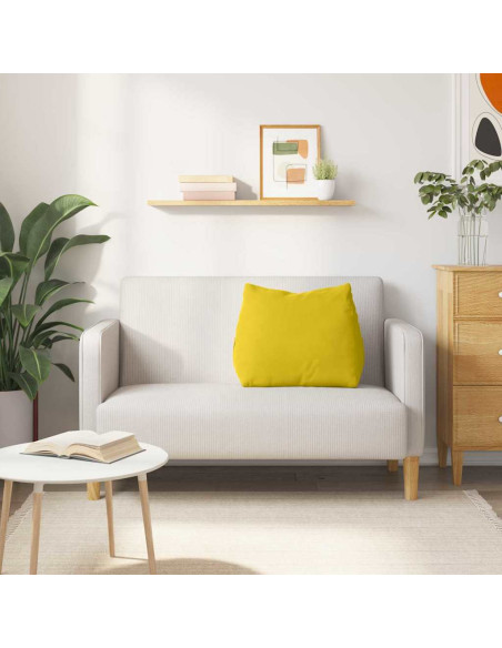 Cuscino per Schiena Giallo 60 x 20 x 50 cm Tessuto in Cords