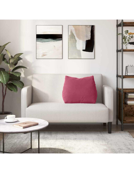 Cuscino per Schiena Rosso Vino 60 x 20 x 50 cm Tessuto in Cords