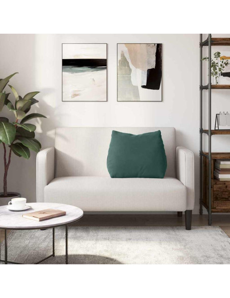 Cuscino per Schiena Verde Scuro 60 x 20 x 50 cm