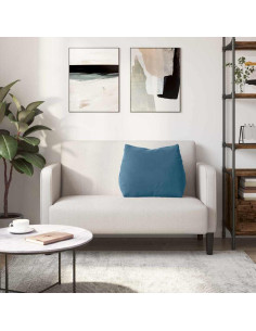 Cuscino per Schiena Blu 60 x 20 x 50 cm Tessuto in Cords