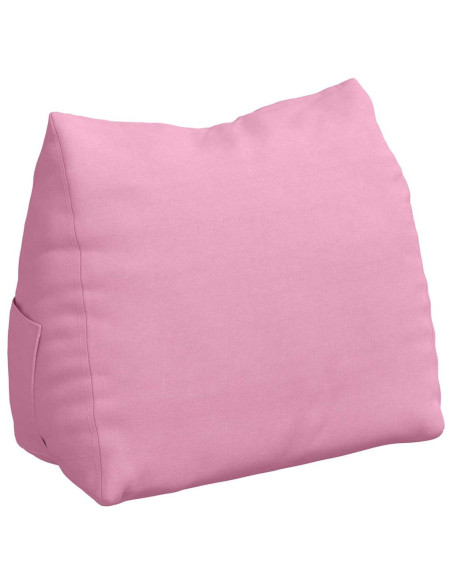 Cuscino per Schiena Rosa 60 x 20 x 50 cm Tessuto
