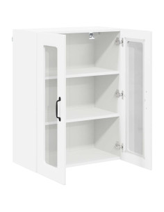 Pensile cucina Bianco Lucido 60 x 31 x 80 cm Legno multistrato