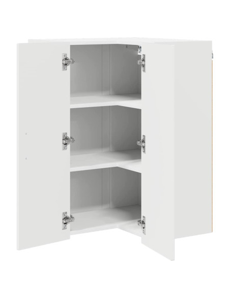 Pensile cucina Bianco Lucido 57 x 57 x 80 cm Legno multistrato