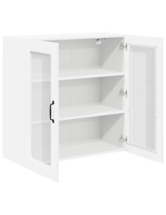 Pensile cucina Bianco Lucido 80 x 31 x 80 cm Legno multistrato