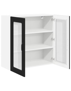 Pensile cucina Nero 80 x 31 x 80 cm Legno multistrato