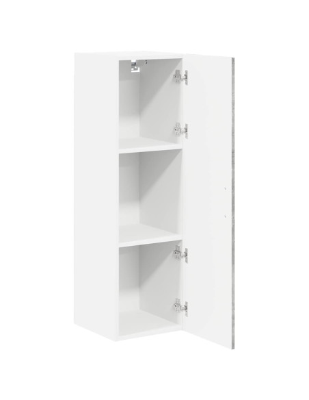 Pensile cucina con lo scaffale Grigio cemento 30 x 31 x 100 cm