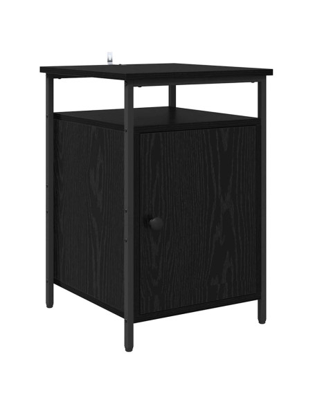 Armadio da Notte 2 pcs Rovere nero 40 x 42 x 60cm