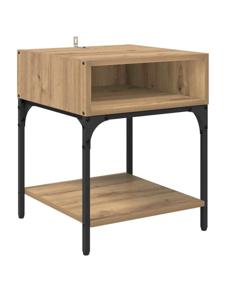 Comodino rovere artigianale 40 x 40 x 50 cm Legno multistrato