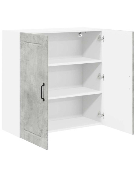 Pensile cucina Grigio cemento 80 x 31 x 80 cm Legno multistrato