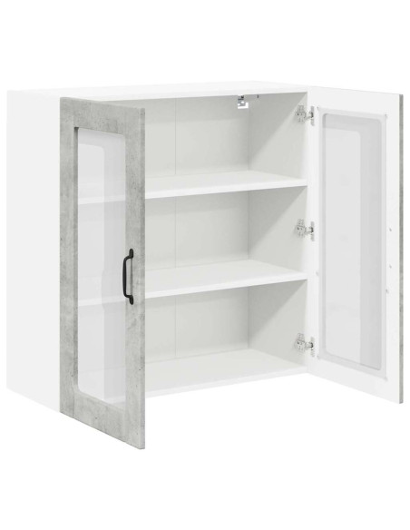 Pensile cucina Grigio cemento 80 x 31 x 80 cm Legno multistrato