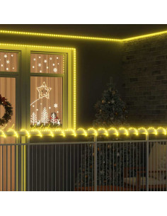 Luce a corda con 240 LED Bianco caldo 10 m PVC
