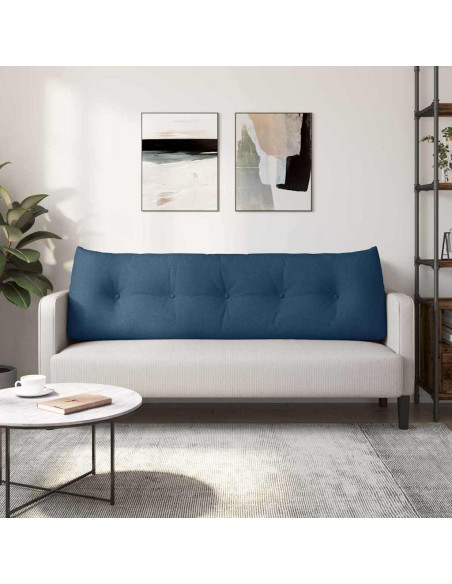 Cuscino per Schiena Blu 160 x 24 x 50 cm Tessuto