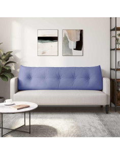 Cuscino per Schiena Blu jeans 160 x 24 x 50 cm Tessuto