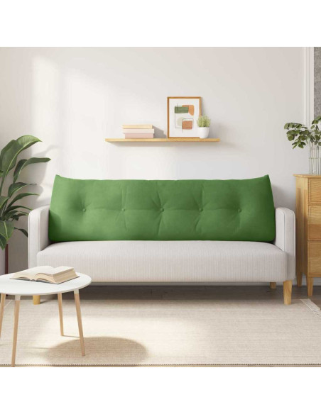 Cuscino per Schiena Verde chiaro 160 x 24 x 50 cm Velluto