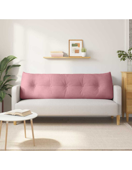 Cuscino per Schiena Rosa 160 x 24 x 50 cm Velluto