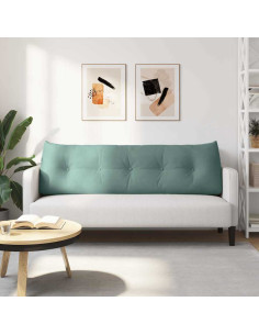 Cuscino per Schiena Verde Mare 160 x 24 x 50 cm Velluto