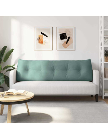 Cuscino per Schiena Verde Mare 160 x 24 x 50 cm Velluto