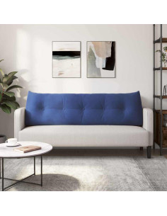 Cuscino per Schiena Blu Polizia 160 x 24 x 50 cm Velluto