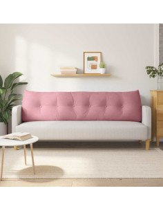 Cuscino per Schiena Rosa 180 x 24 x 50 cm Velluto