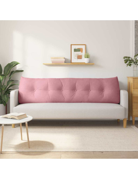 Cuscino per Schiena Rosa 180 x 24 x 50 cm Velluto