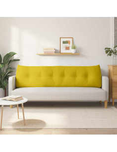 Cuscino per Schiena Giallo 180 x 24 x 50 cm Velluto