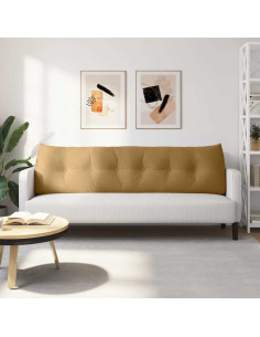 Cuscino per Schiena Marrone 180 x 24 x 50 cm Velluto