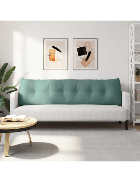 Cuscino per Schiena Verde Mare 180 x 24 x 50 cm Velluto