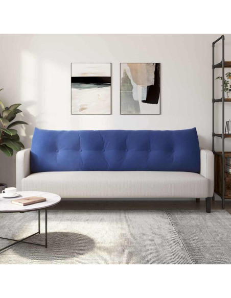 Cuscino per Schiena Blu Polizia 180 x 24 x 50 cm Velluto