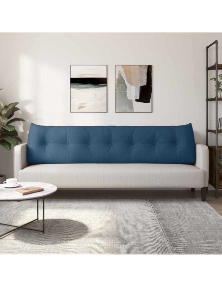 Cuscino per Schiena Blu 200 x 24 x 50 cm Tessuto