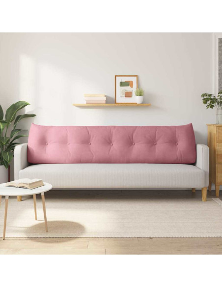 Cuscino per Schiena Rosa 200 x 24 x 50 cm Velluto