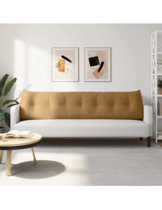 Cuscino per Schiena Marrone 200 x 24 x 50 cm Velluto